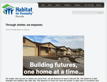 Tablet Screenshot of habitatriverside.org